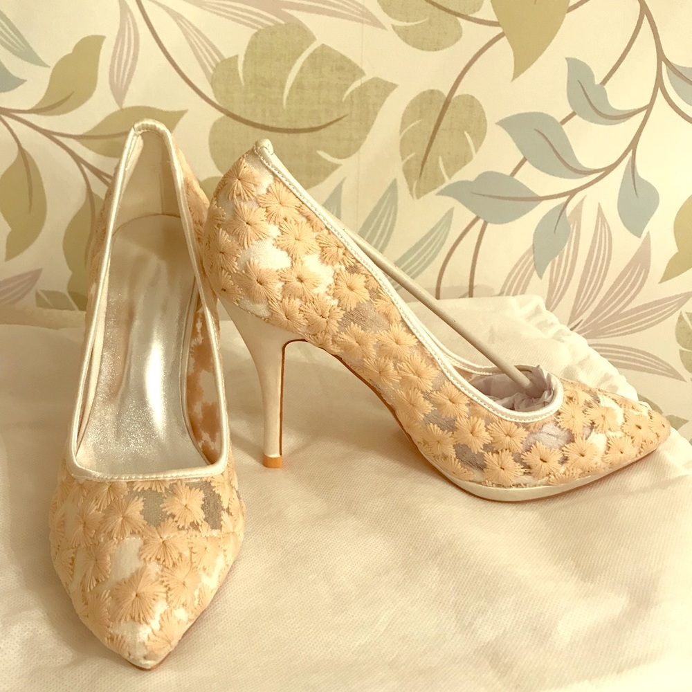 Embroidered Formal Heels